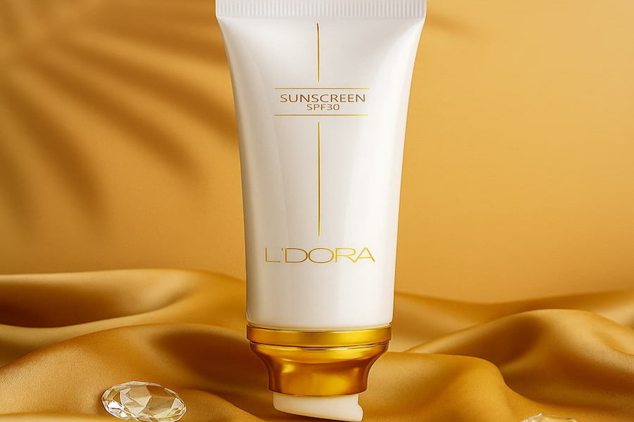تصویر 2 از قیمت خرید کرم ضد آفتاب بدون رنگ و فاقد چربی SPF50 لدورا + فروش ویژه